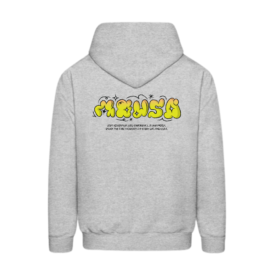 Neon Bubble Graffiti Hoodie