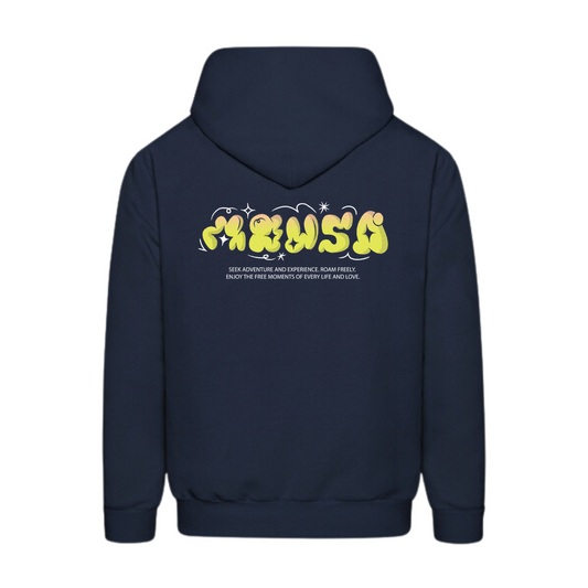 Neon Bubble Graffiti Hoodie