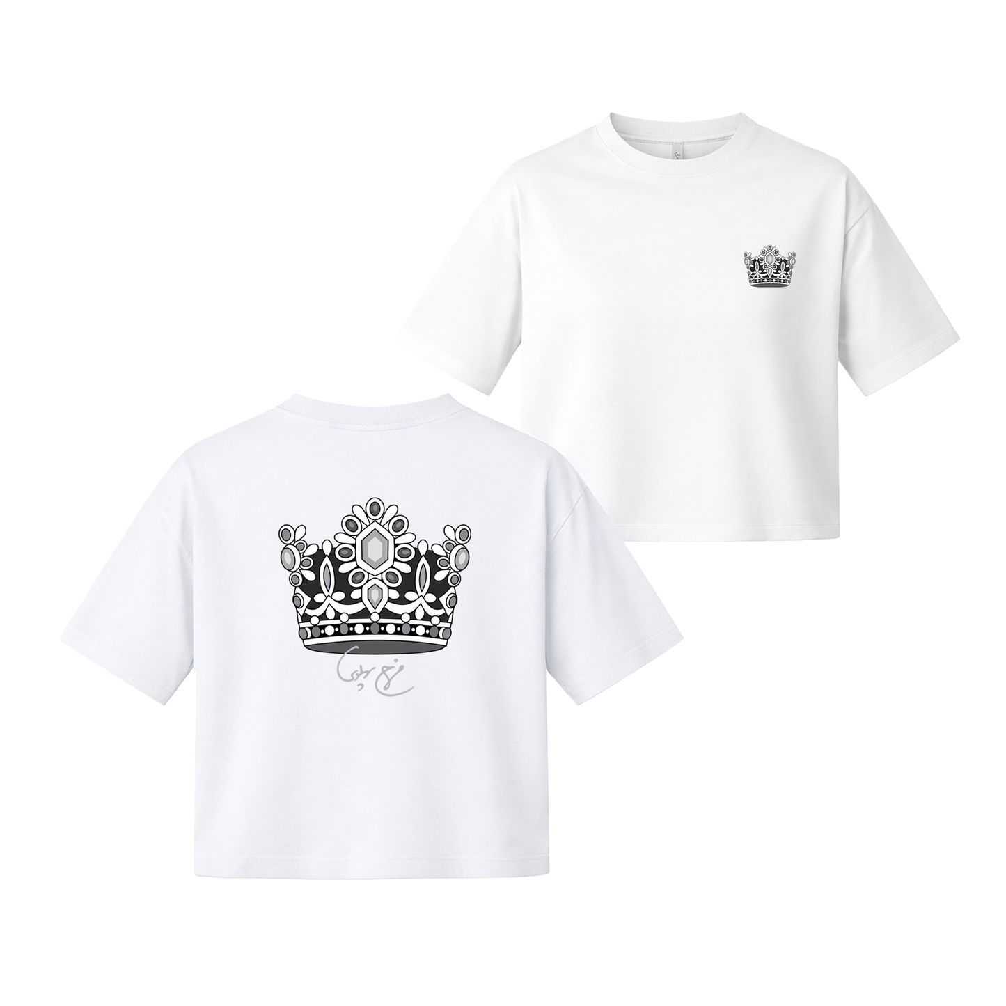 Farah's Crown Woman boxy crop tee